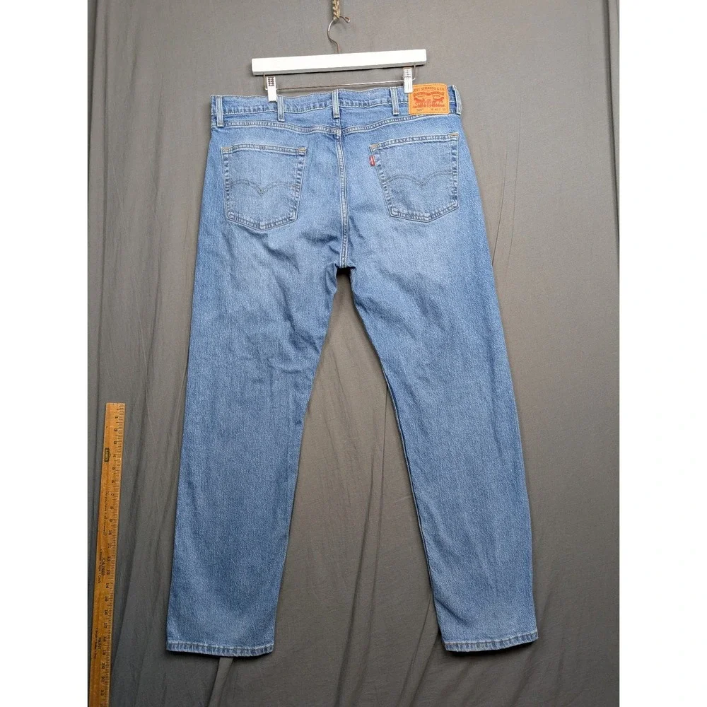 Levi's 505 Regular Fit Men's Jeans Light Wash Blue Denim‎ Size 40x32